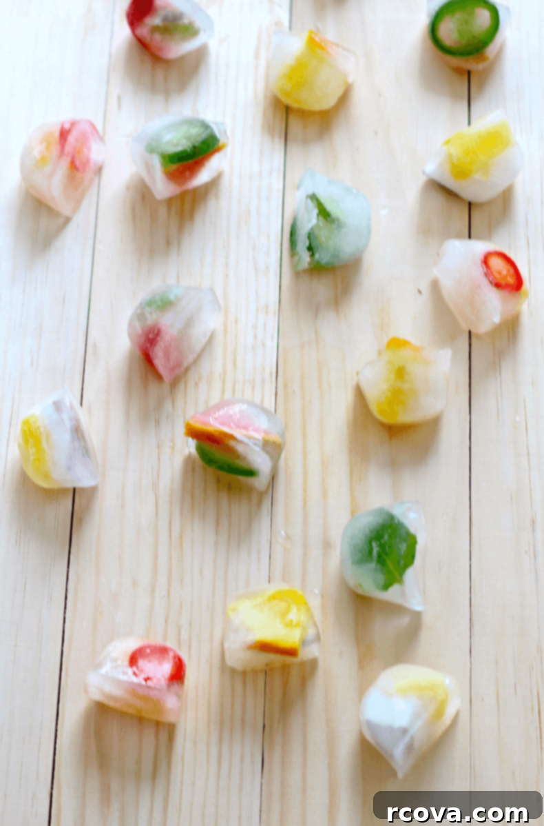 Homemade Infused Ice Cubes 6 DIY Flavoured Ice Cubes