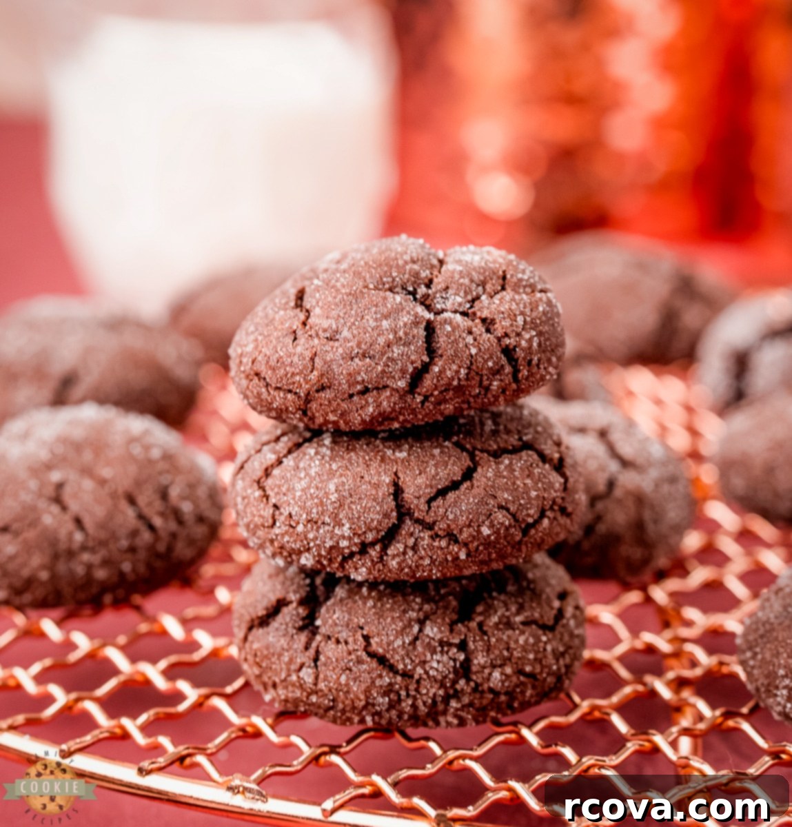 Decadent Chocolate Sugar Cookies 4 Ingredients for chocolate sugar cookies