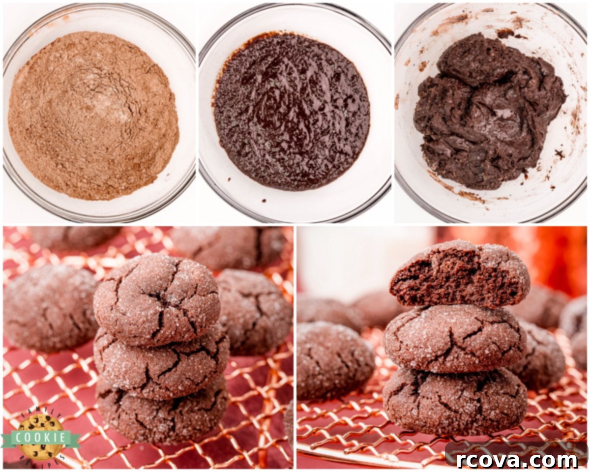 Decadent Chocolate Sugar Cookies 5 how to make chocolate sugar cookies