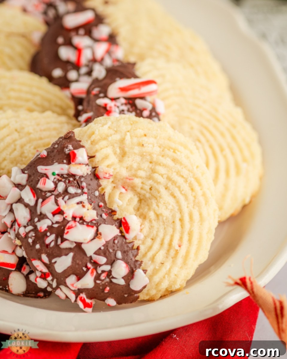 Minty Butter Cookie Bliss 9 Stacked Peppermint Butter Cookies