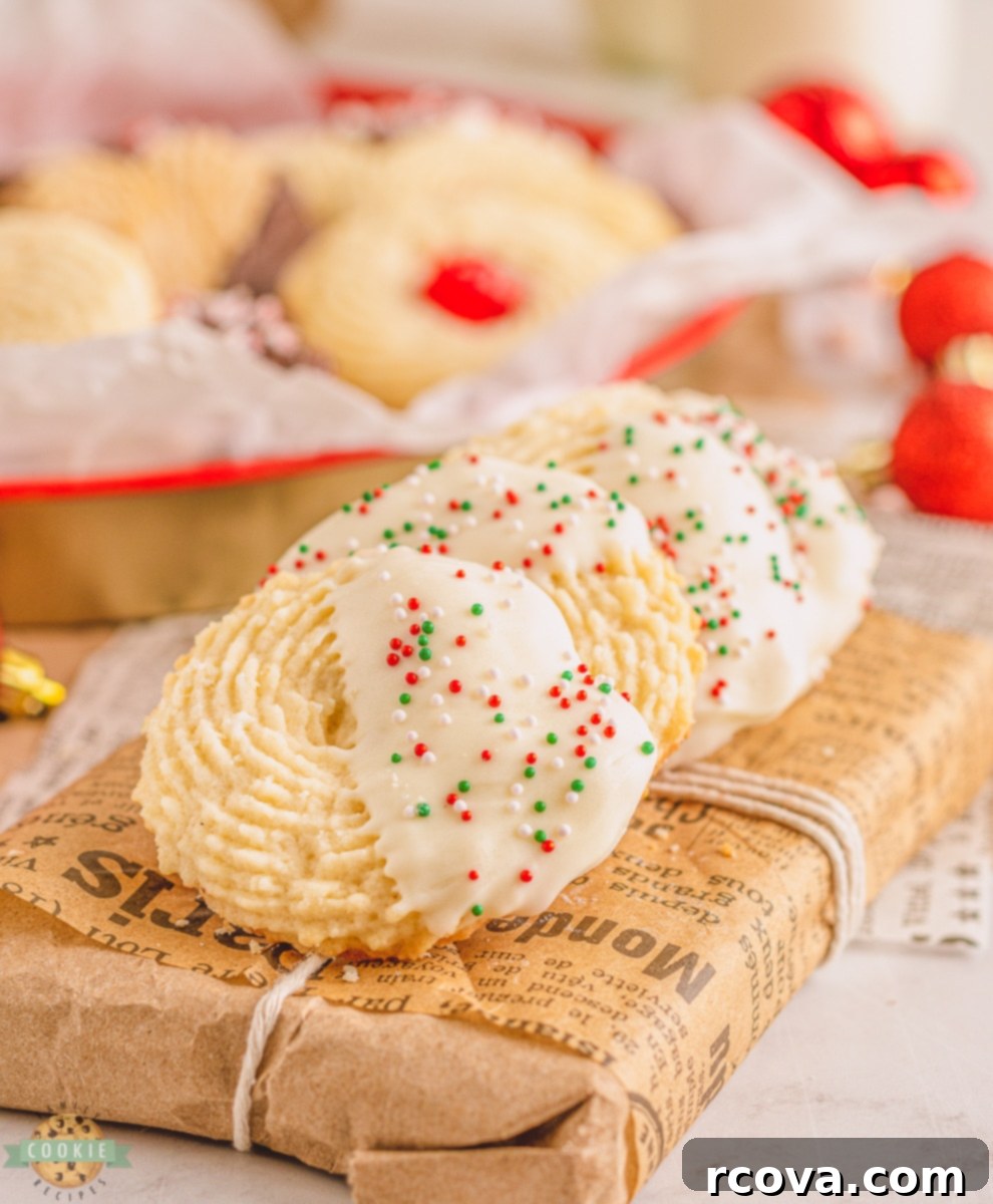White Chocolate Buttery Delights 4 Ingredients for white chocolate butter cookies