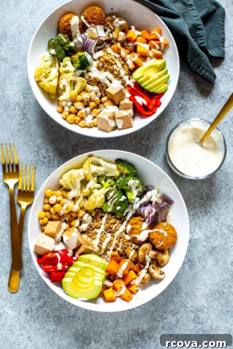 Over 20 Healthy Grain Bowl Recipes for Stress-Free Meal Prep 15 Build Your Own Buddha Bowl with roasted veggies and tahini dressing.