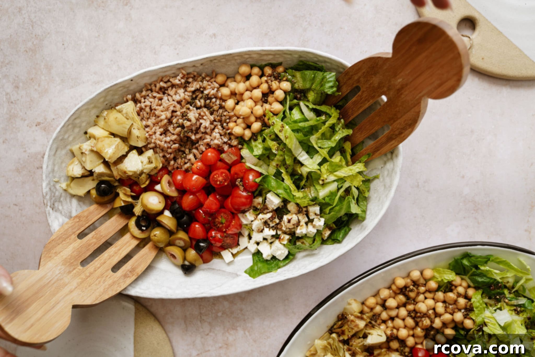 Over 20 Healthy Grain Bowl Recipes for Stress-Free Meal Prep 24 Jennifer Aniston Greek-Inspired Grain Bowl via Food by Maria, a healthy and delicious meal.