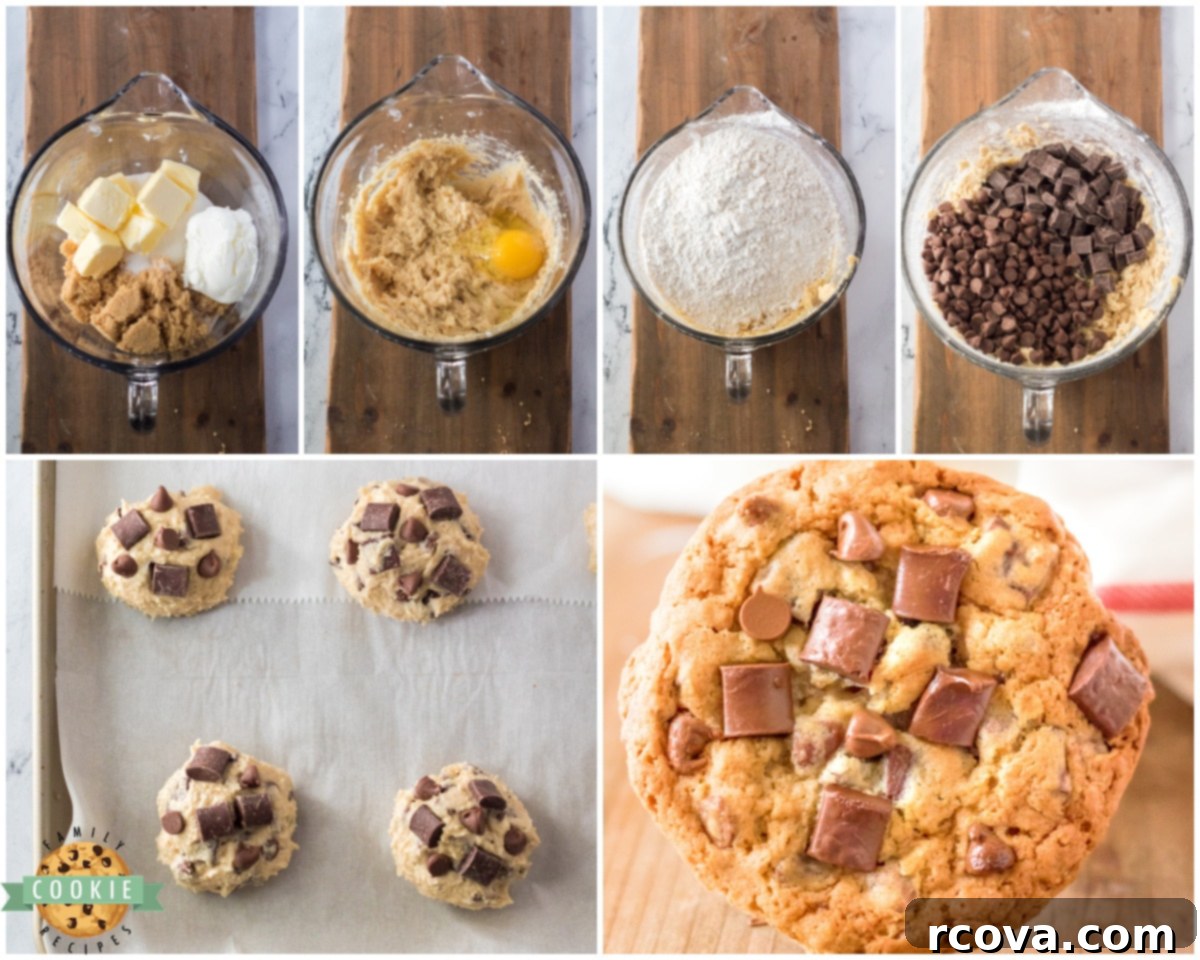 Your Favorite Chick Fil A Cookies At Home 5 A step-by-step image showing how to combine ingredients for copycat Chick-fil-A cookies