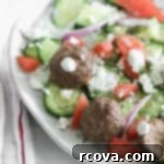 Mediterranean Baked Gyro Meatballs with Bright Lemon Rice 4 whole 30 gyro meatballs