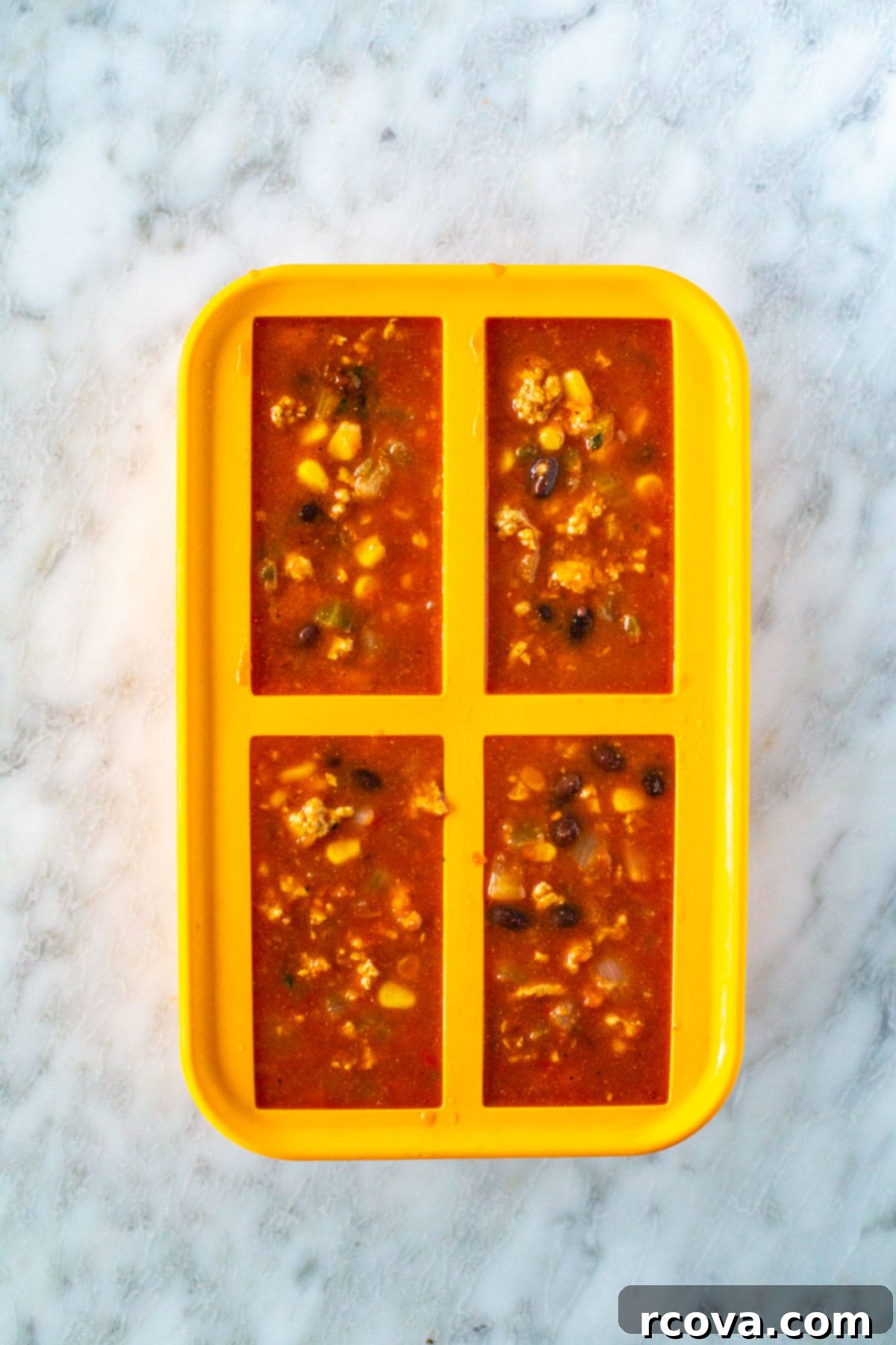 Effortless Southwest Chili 9 Southwest chili in freezable soup cubes
