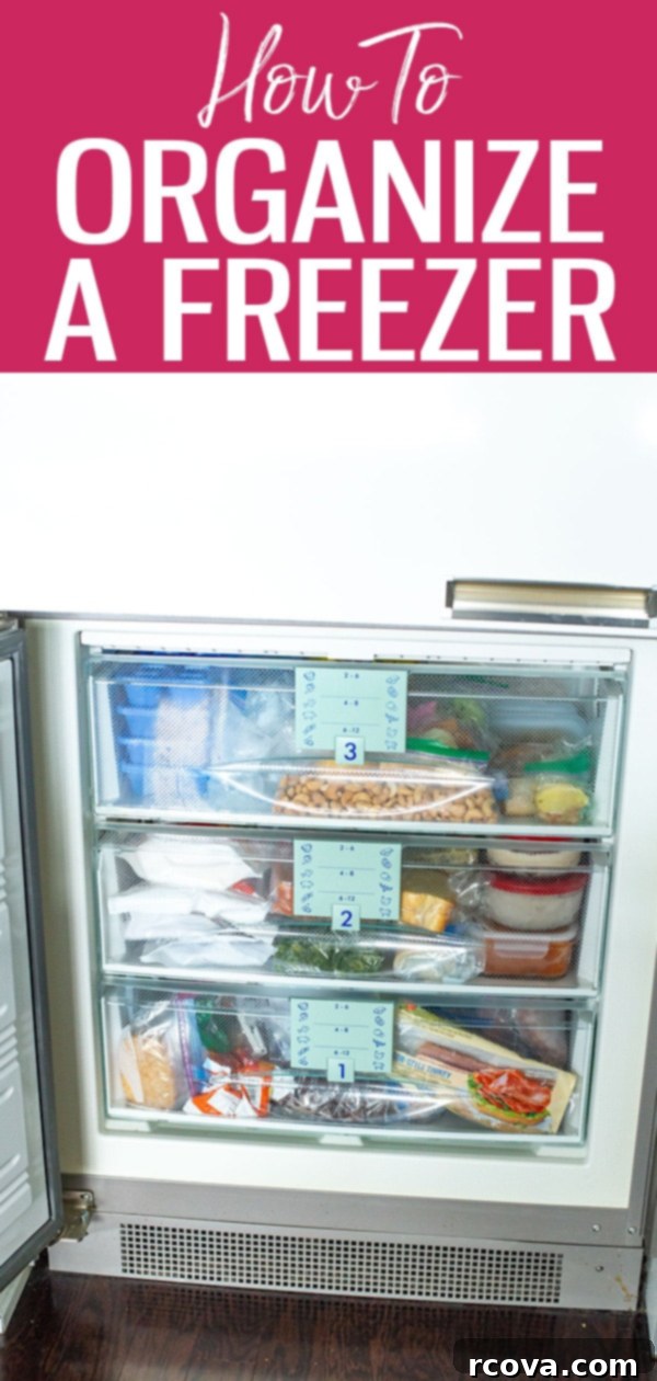 Dondurucuyu Düzenlemenin 6 Kolay Yolu 9 Organize your freezer with these 6 simple steps to make finding ingredients and leftovers easy. Perfect for meal prep and reducing food waste. #freezer #organization