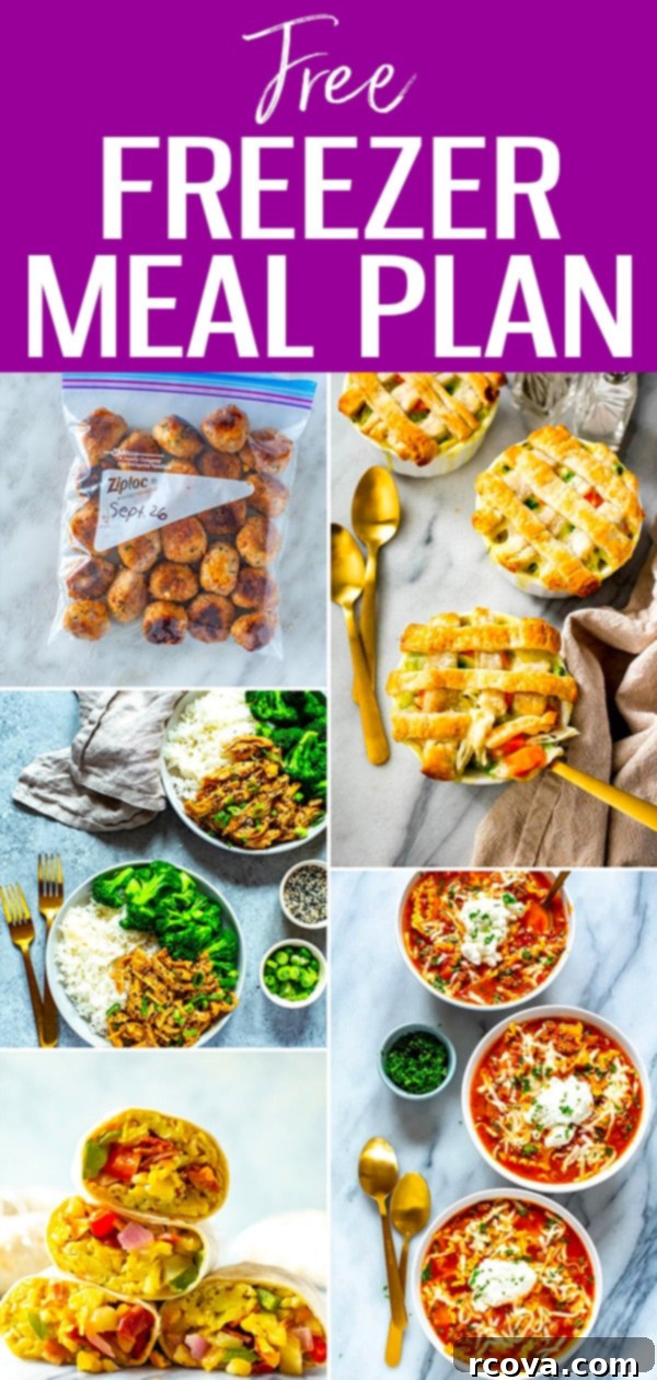 5 Simple Recipes to Start Your Freezer Meal Prep 9 Stock up your freezer by following this Free Freezer Meal Plan! It has 5 delicious and easy freezer meal recipes to get you started. #mealplan #freezermeals
