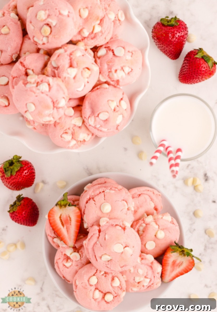 White Chocolate Strawberry Cake Batter Delights 5 Mixing white chocolate chips into strawberry cake mix cookie dough