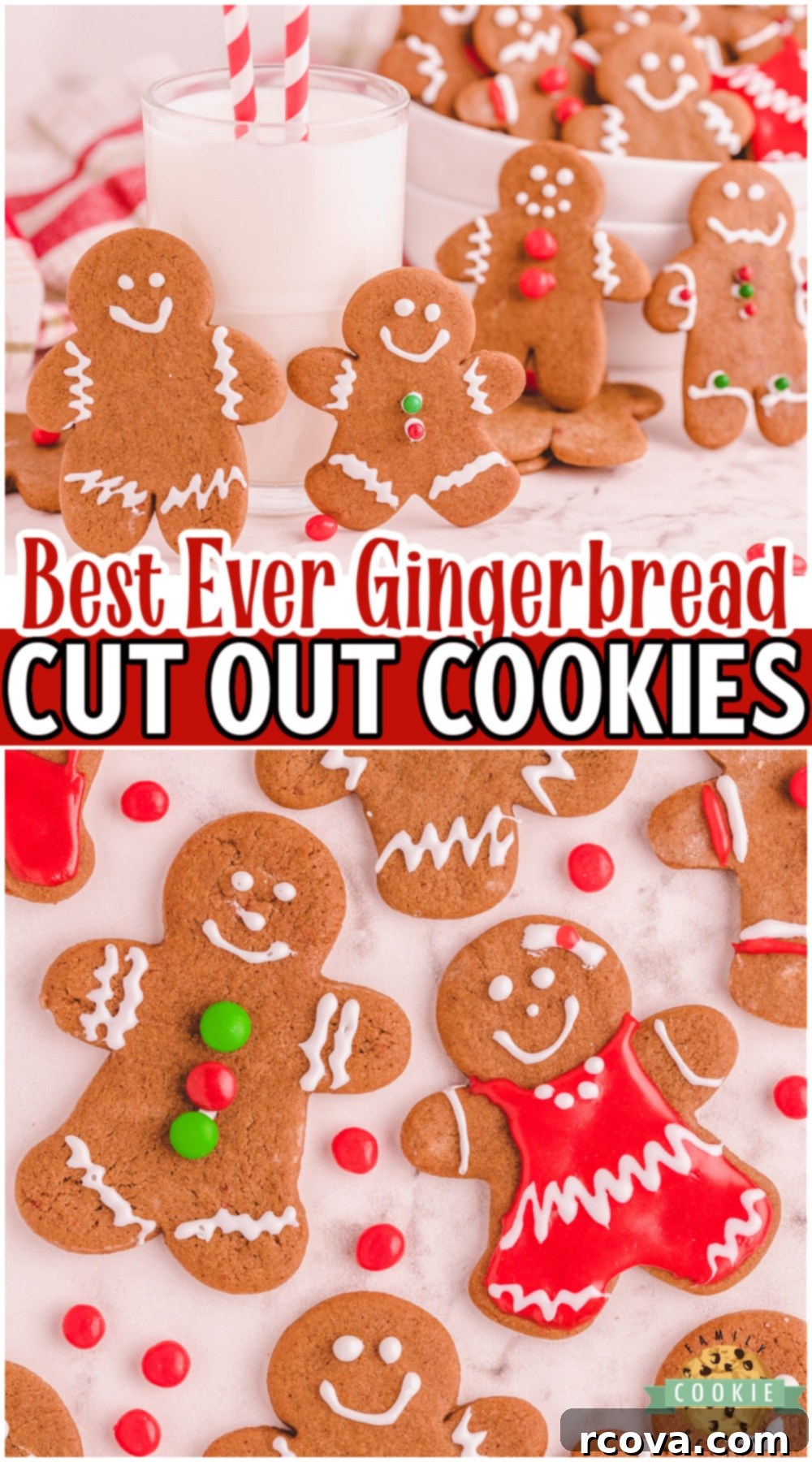 Perfectly Crafted Gingerbread Cut-Outs 12 I've searched for years- THESE are the best gingerbread cut out cookies! The dough holds shape, bakes up perfectly every time & has a fantastic spiced gingerbread flavor. Favorite gingerbread men recipe ever!
