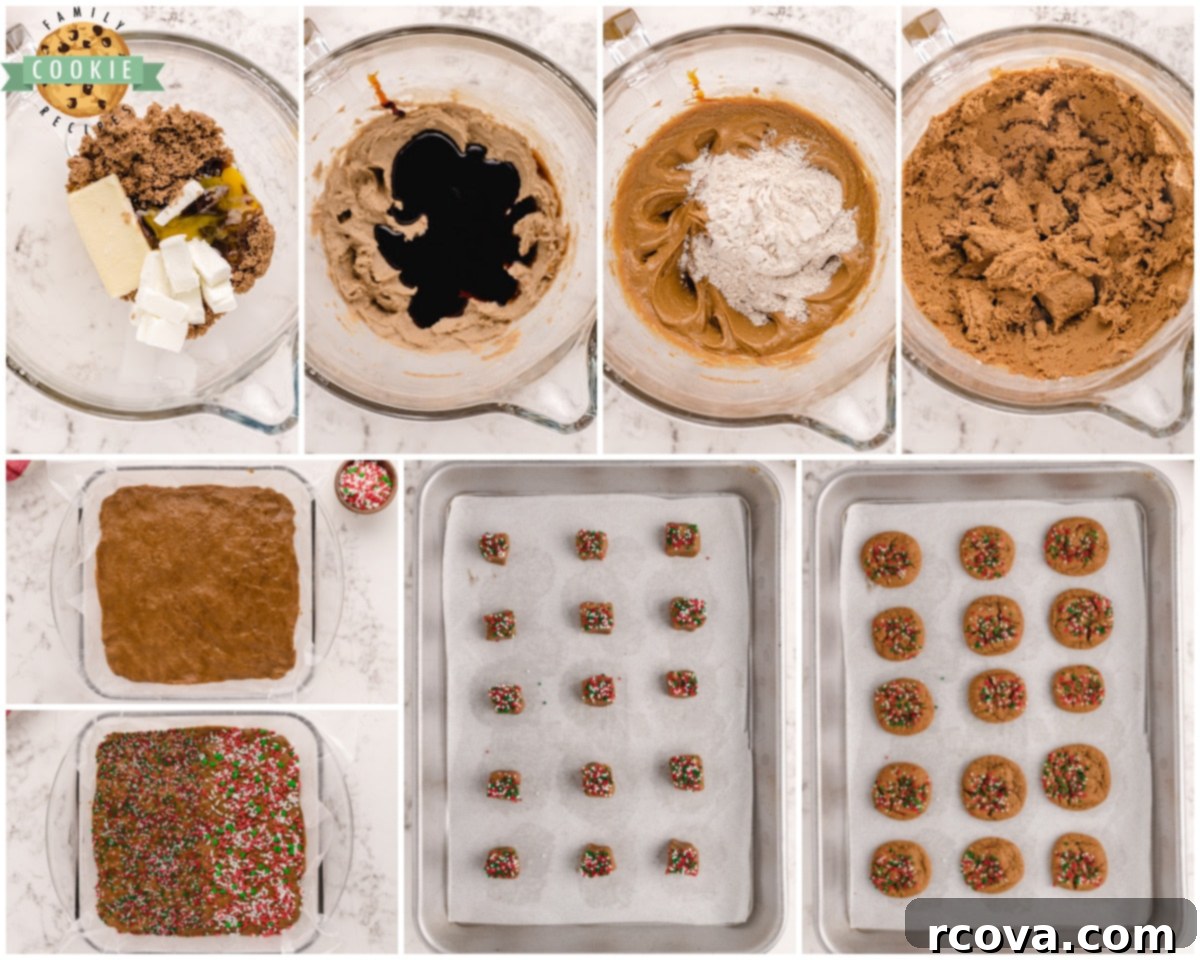 Bite-Sized Gingerbread Cookies 5 how to make mini gingerbread cookies - step-by-step image