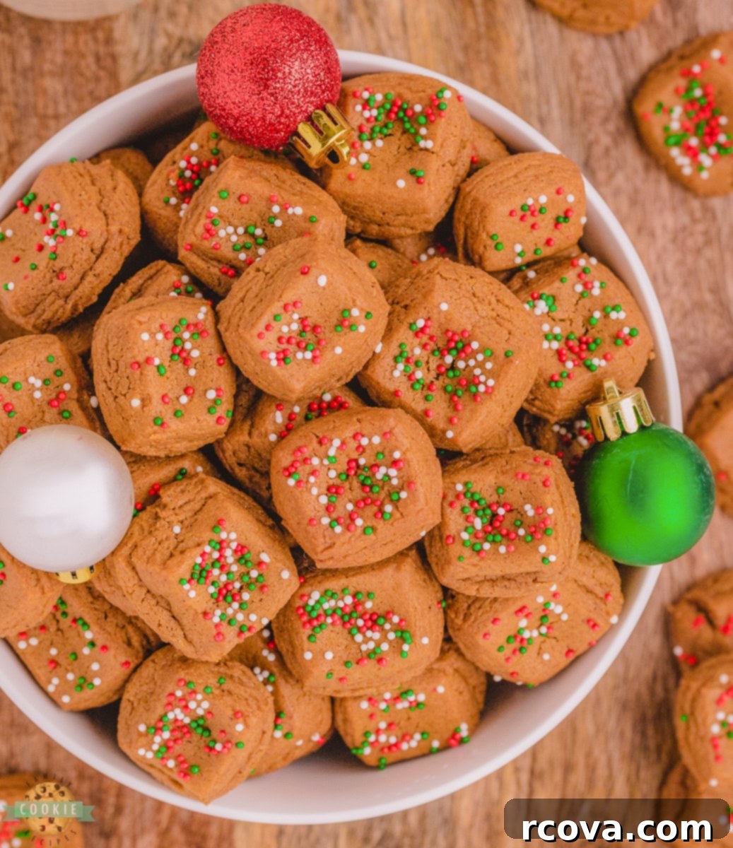 Festive Gingerbread Morsels 2 Christmas Gingerbread Cookie Bites, a perfect holiday treat