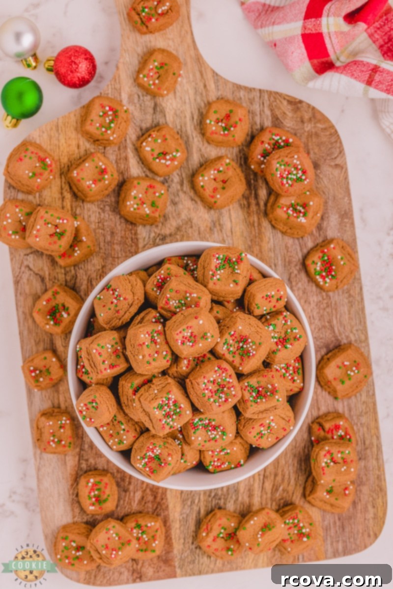 Festive Gingerbread Morsels 4 Ingredients for making homemade Christmas Gingerbread Cookie Bites