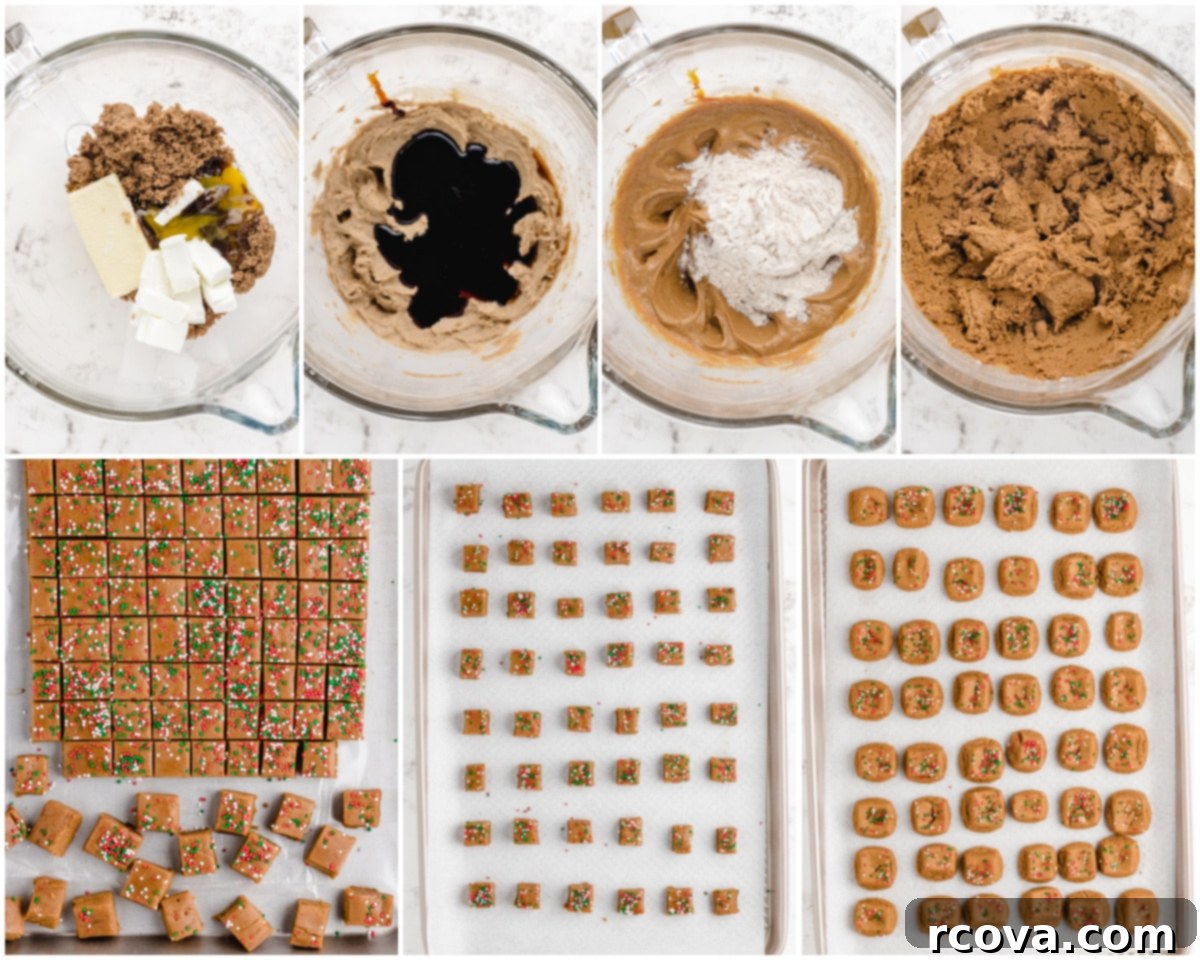 Festive Gingerbread Morsels 5 Steps on how to make Christmas Gingerbread Cookie Bites