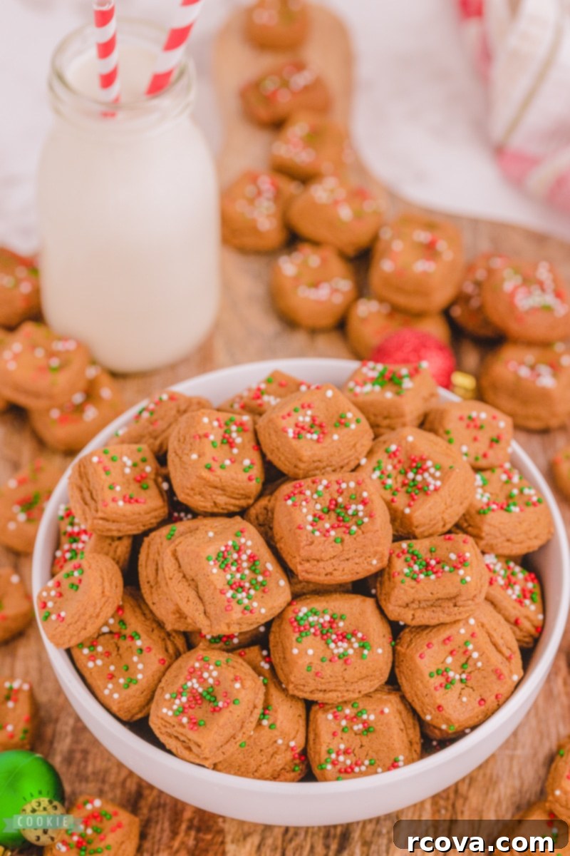 Festive Gingerbread Morsels 8 A festive platter of Christmas Gingerbread Cookie Bites
