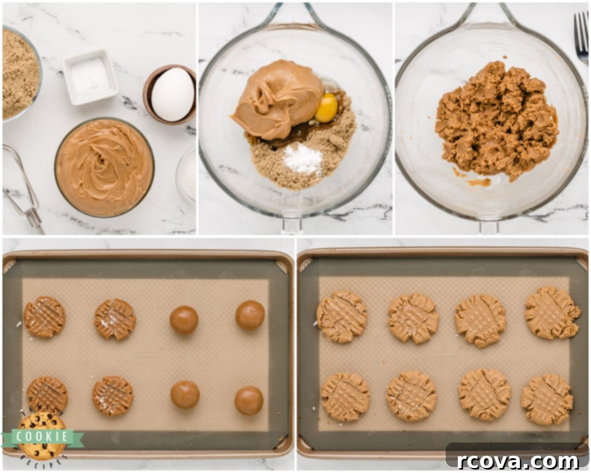 Effortless Peanut Butter Cookies 5 how to make easy peanut butter cookies