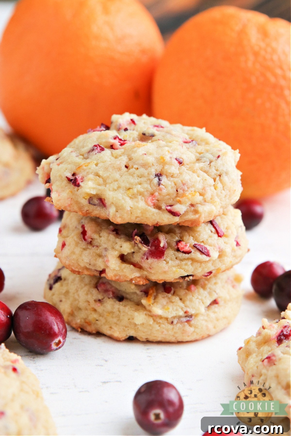 Ruby Orange Sunshine Bites 2 Cranberry Orange Cookies are soft, chewy and packed with orange flavor and fresh cranberries. The perfect cookie recipe for fall!