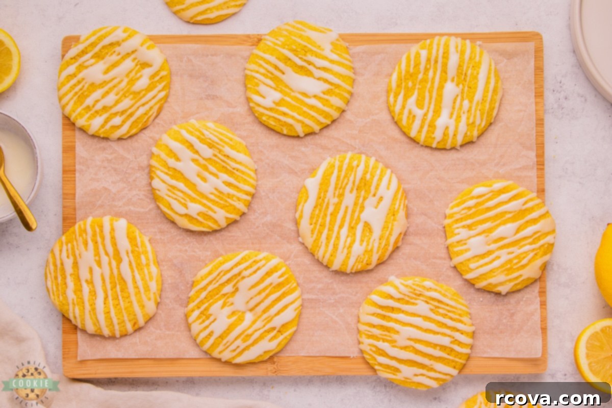 Cloud-Soft Lemon Glaze Treats 9 Soft Glazed Lemon Cookies stack