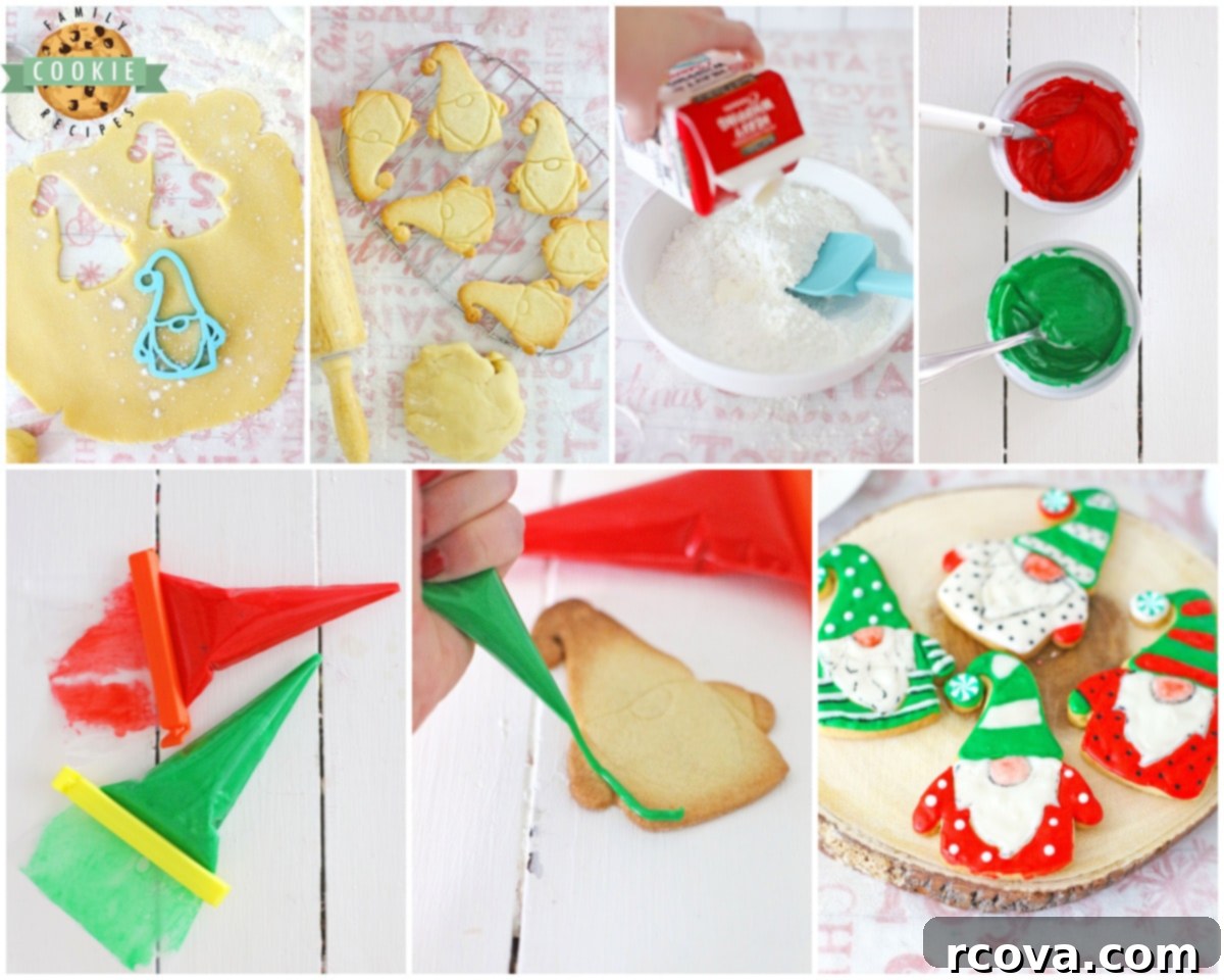 Frost-Kissed Gnome Treats 5 Set of gnome cookie cutters, essential for shaping these adorable cookies