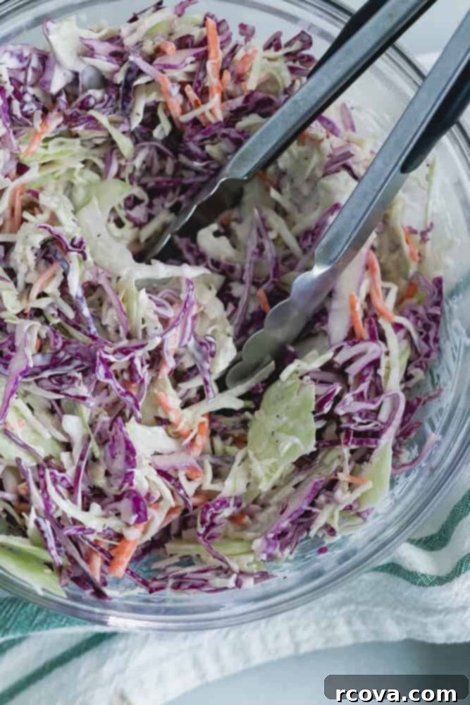 Rich & Creamy Mayonnaise Coleslaw 4 classic creamy coleslaw