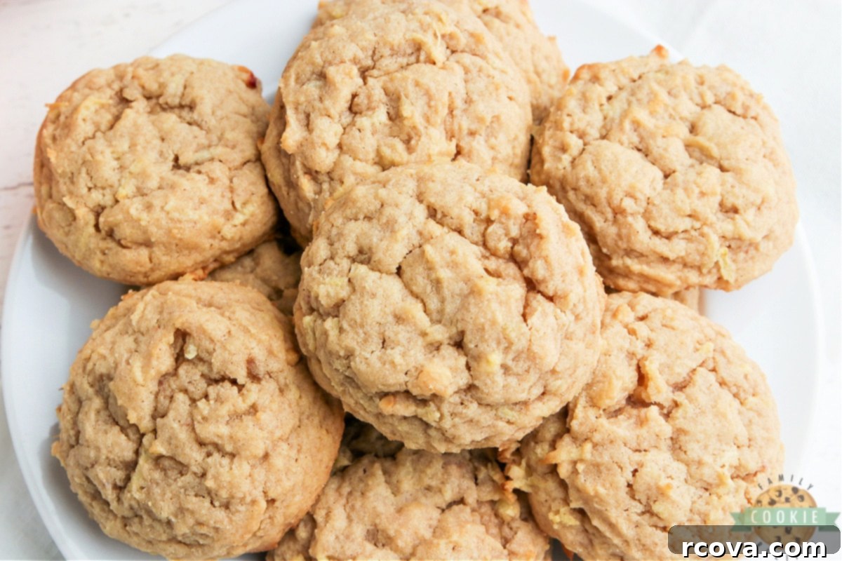Irresistible Apple Peanut Butter Cookies 3 Peanut butter cookies with fresh grated apples in them
