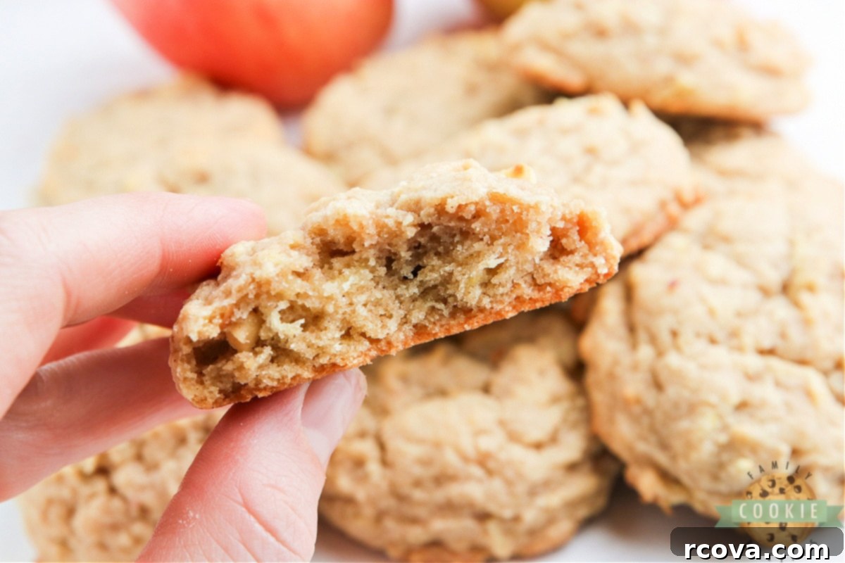 Irresistible Apple Peanut Butter Cookies 8 Apple Peanut Butter Cookies that are soft, chewy and packed with freshly grated apple. Delicious peanut butter cookie recipe that is even better with apples in it!