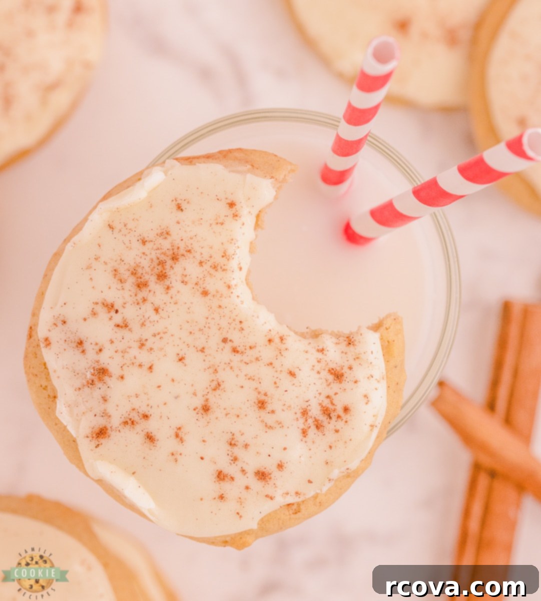 Iced Eggnog Delights 2 Delicious Frosted Eggnog Cookies ready for the holidays