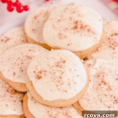 Iced Eggnog Delights 7 frosted eggnog cookies