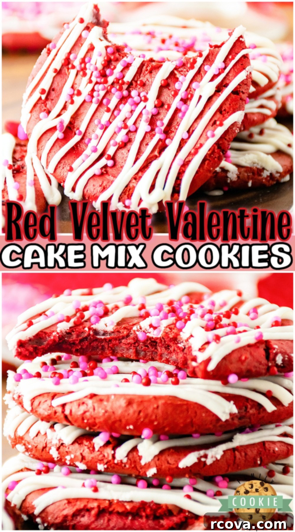 Sweetheart Red Velvet Quick Bites 9 Red Velvet Valentines Cake Mix Cookies have never been easier to make thanks to a cake mix! These Red Velvet Cake Mix Cookies are soft & festive 4 ingredient Valentine's cookies!