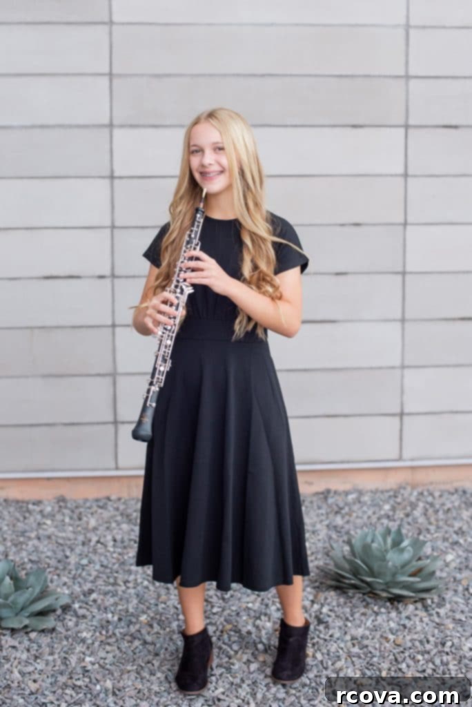 Effortless Nutella Treats 12 Proud mom moment with daughter who plays oboe and saxophone