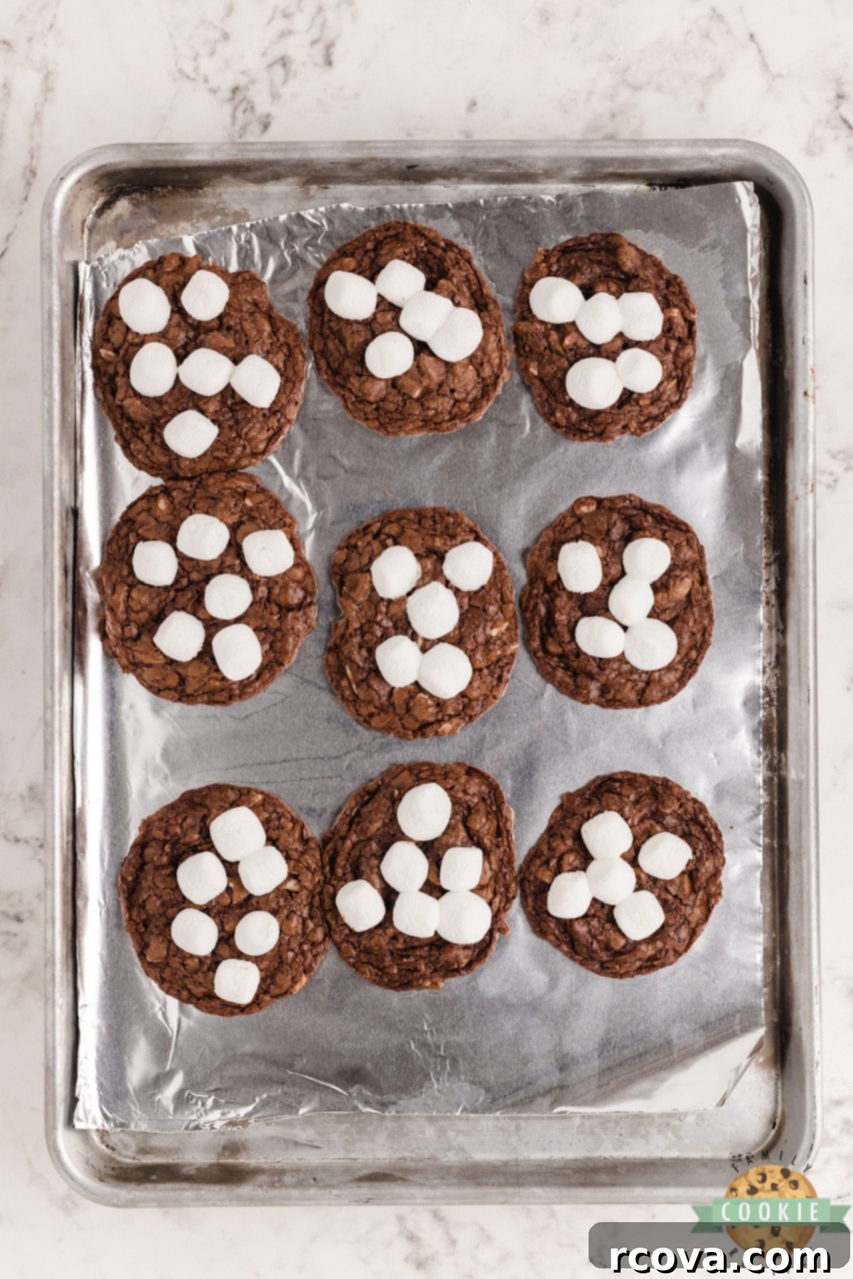 Ultimate Rocky Road Cookies 6 Rocky Road cookies with chocolate, almonds and marshmallows