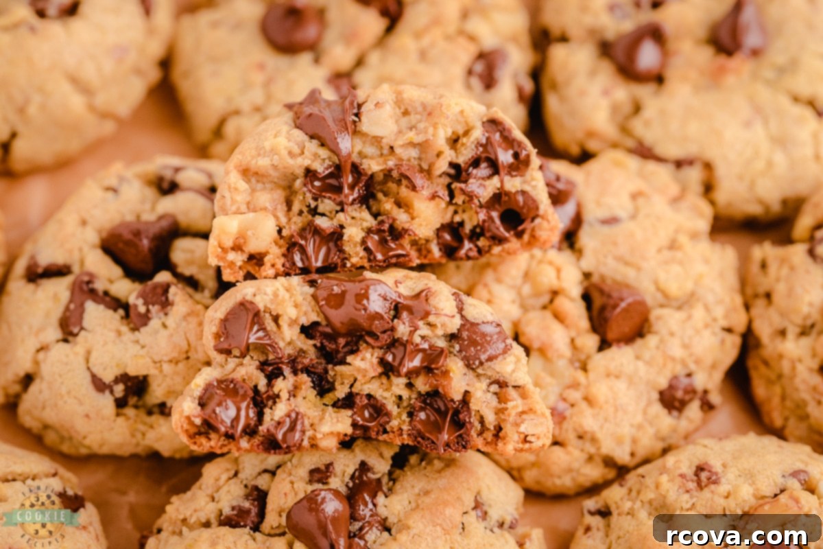 Irresistible Oatmeal Walnut Chocolate Chippers 4 Ingredients laid out for walnut chocolate chip oatmeal cookies