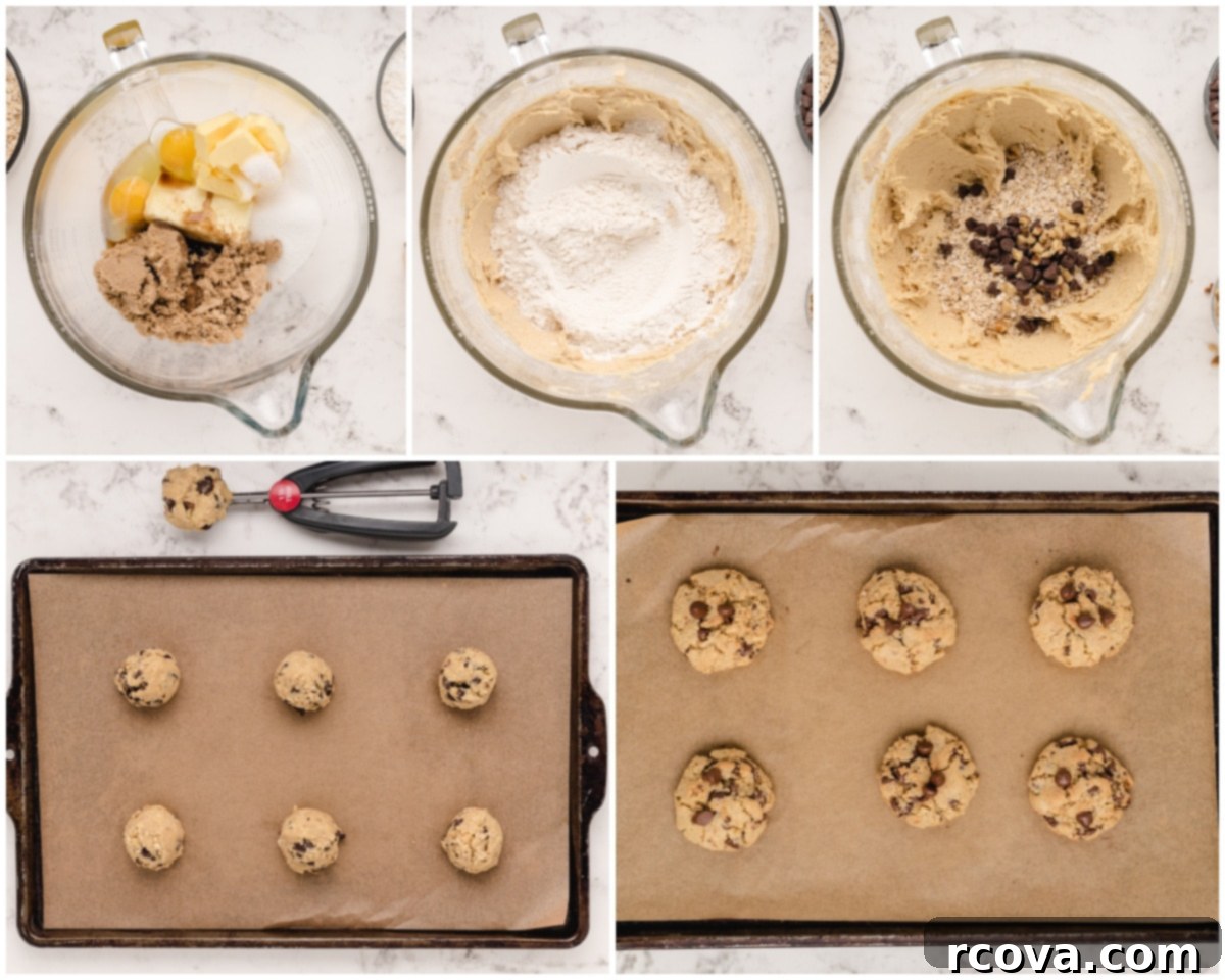 Irresistible Oatmeal Walnut Chocolate Chippers 5 Guide on how to make walnut chocolate chip oatmeal cookies