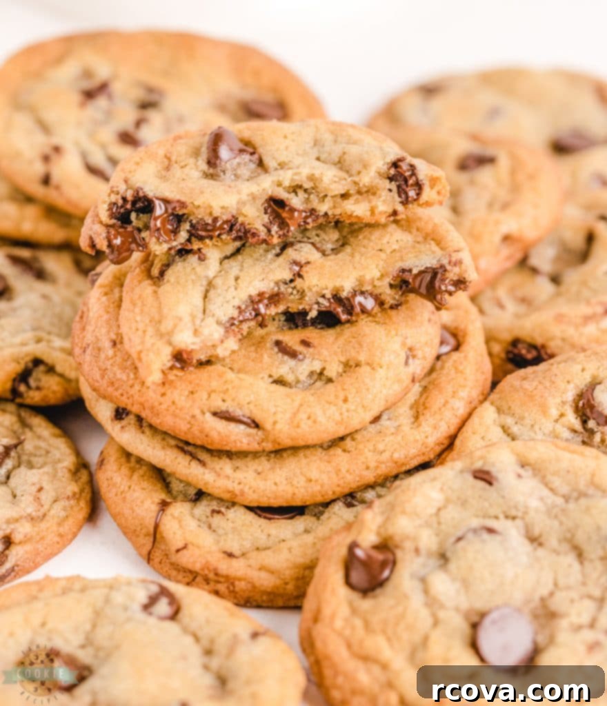 Irresistible Homemade Chocolate Chip Cookie Recipes 12 Nestle Toll House Cookies, perfectly golden with visible chocolate chips.
