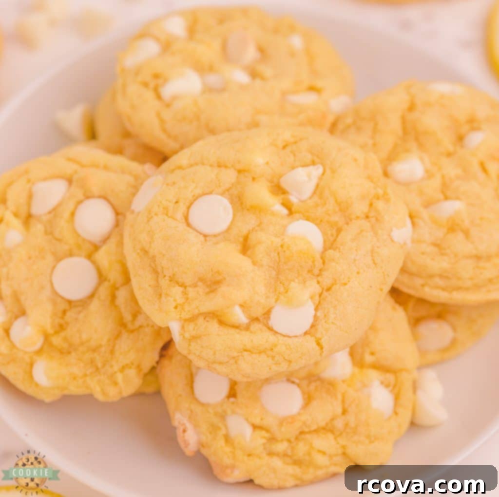 Irresistible Homemade Chocolate Chip Cookie Recipes 47 White Chocolate Chip Lemon Cookies, light and zesty.