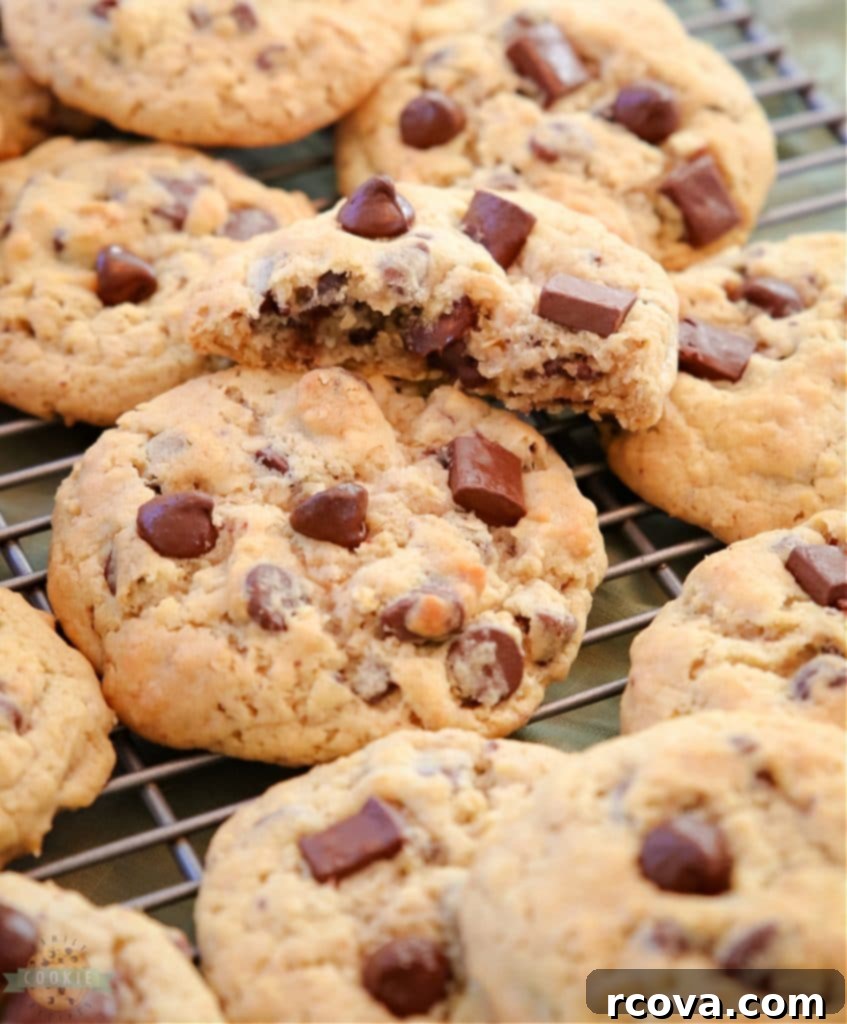 Irresistible Homemade Chocolate Chip Cookie Recipes 67 Ranger Cookies, chunky and flavorful, with oats and chocolate.