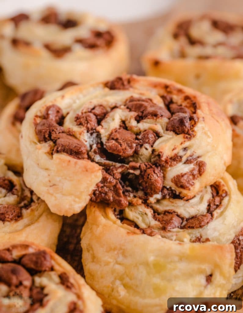 Irresistible Homemade Chocolate Chip Cookie Recipes 83 Chocolate Chip Puff Pastry Cookies, flaky and golden.