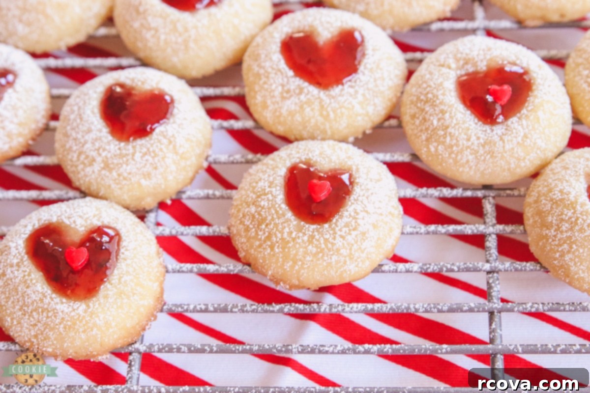 Sweetheart Thumbprint Cookies 3 Sweetheart Valentine Thumbprint Cookies
