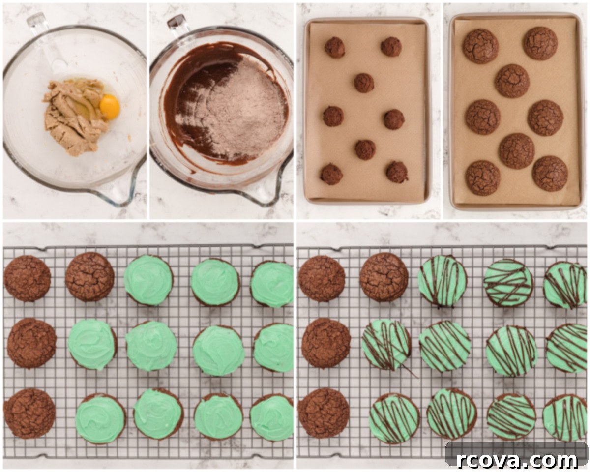 Cool Mint Double Chocolate Delights 5 how to make double chocolate mint cookies step by step guide