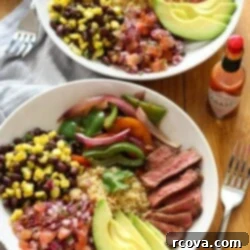 Southwest Steak Quinoa Burrito Bowl 9 Steak and Quinoa Burrito Bowls