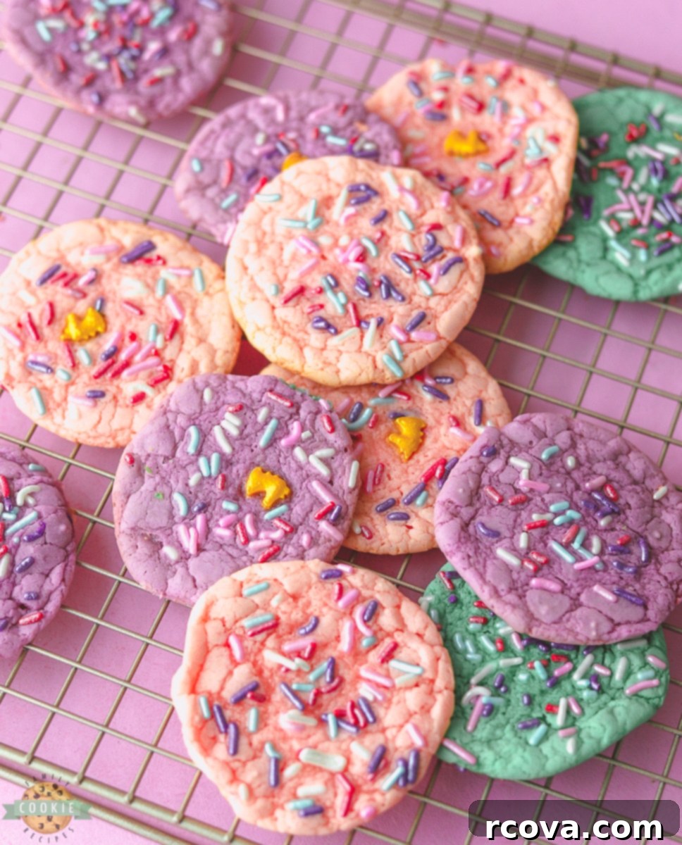 Whimsical Unicorn Delights Made Easy 8 unicorn cookies on a cooling rack
