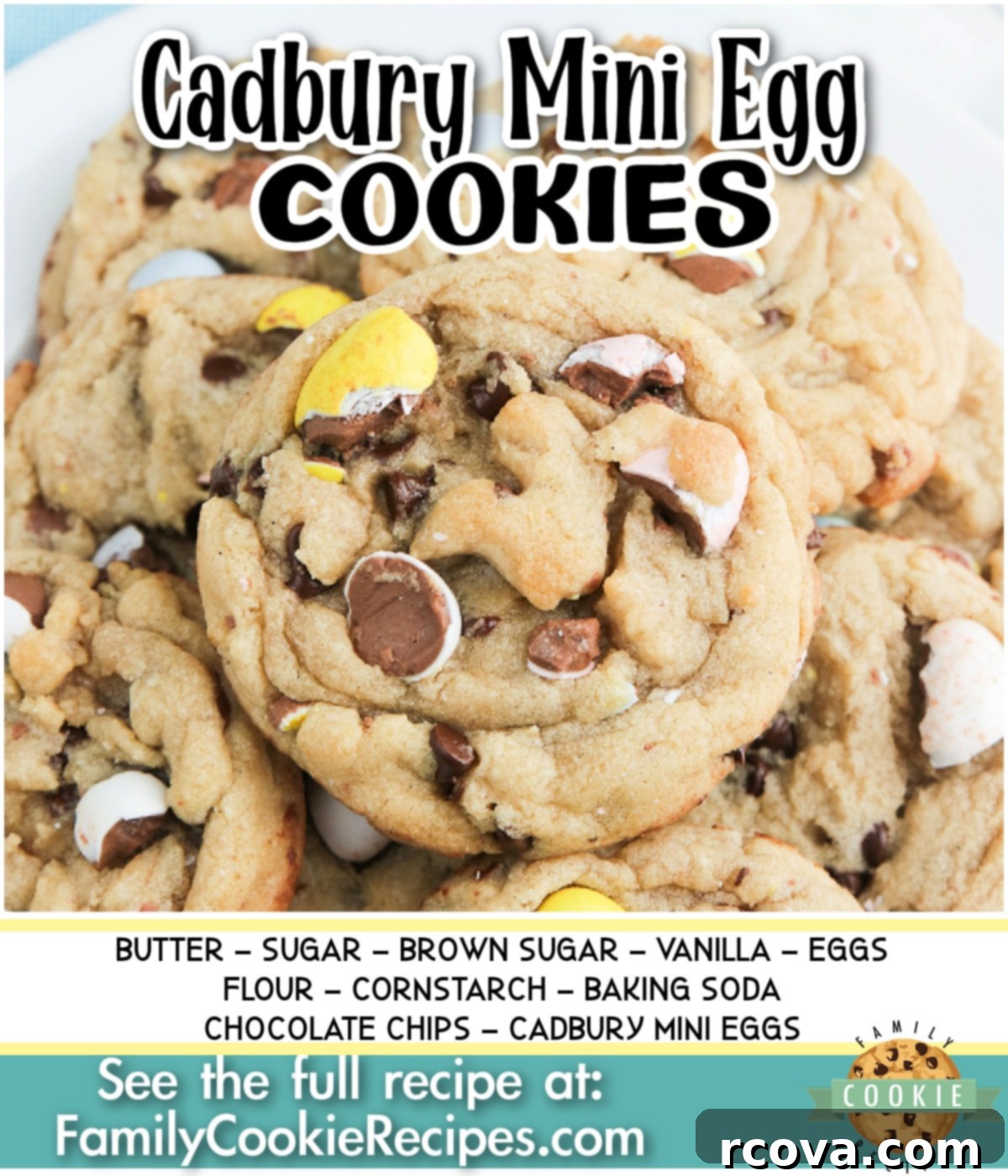 Cadbury Mini Egg Cookie Bliss 15 Cadbury Mini Egg Cookies Easter collage