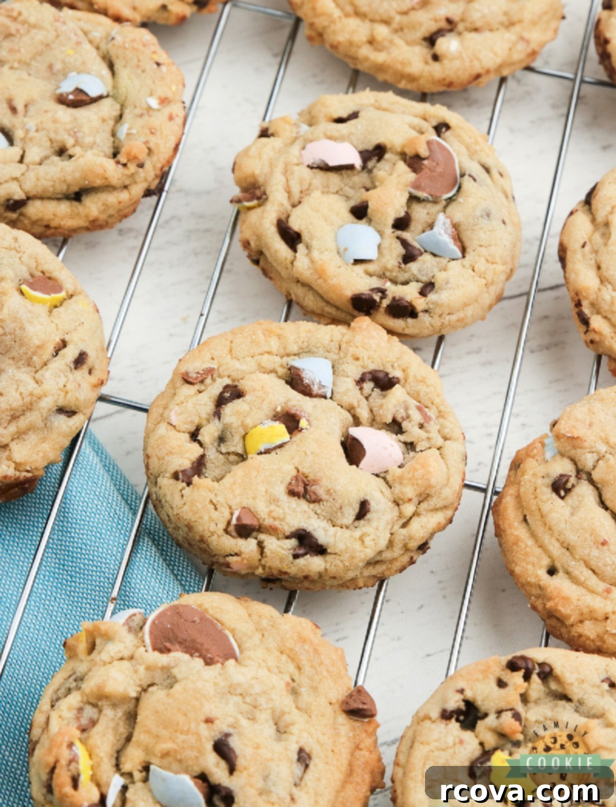 Cadbury Mini Egg Cookie Bliss 5 Best chocolate chip cookie recipe with Cadbury Mini Eggs