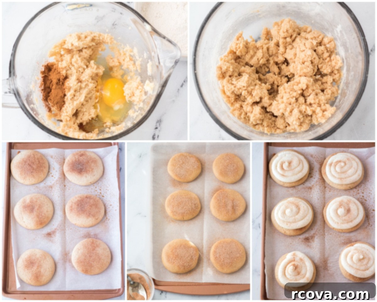 Sweetly Spiced Frosted Snickerdoodle Bliss 4 how to make Jumbo snickerdoodle cookies