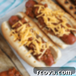 Classic Chili Cheese Dogs 6 chili cheese dogs