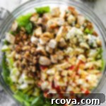 Crisp Harvest Chicken Salad with Pear Apple Blue Cheese 4 Chicken Harvest Salad
