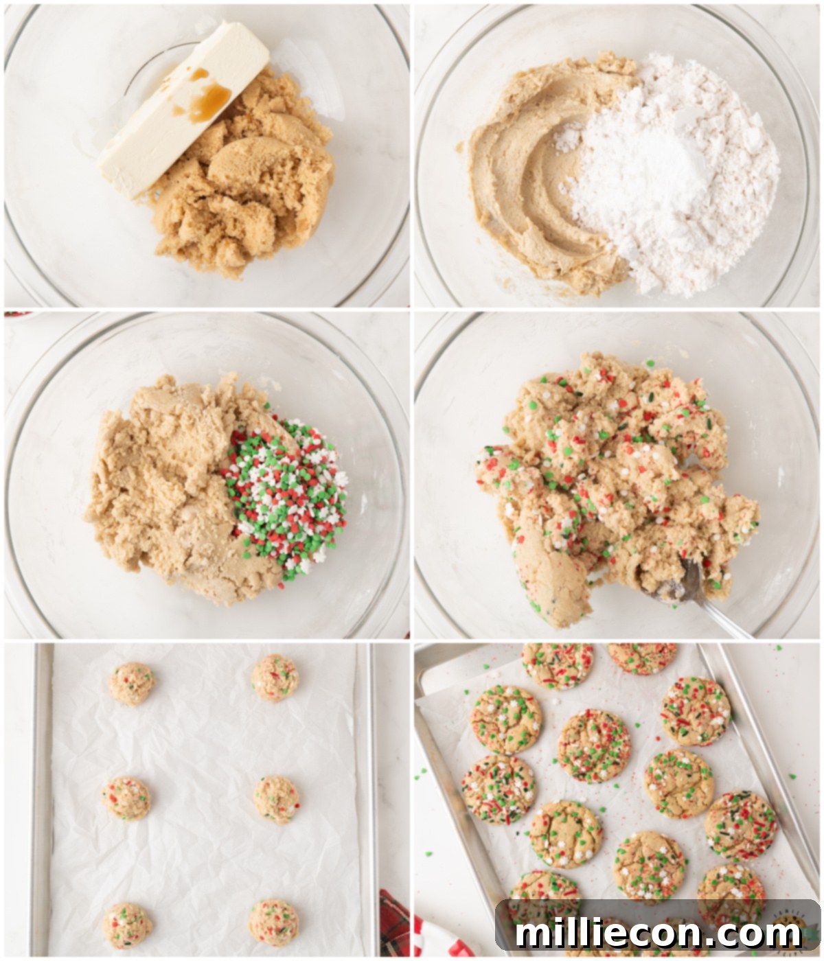 how to make Christmas Sprinkle Sugar Cookies