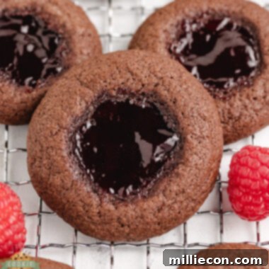 Raspberry Chocolate Kiss Cookies 6 Raspberry Chocolate Thumbprint Cookies Recipe